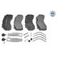 GARNITURE DE FREIN AVANT EN ORIGINE ACTROS MP4